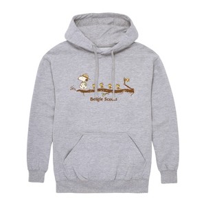 Men's - Peanuts - Beagle Scouts Graphic Fleece Pullover Hoodie - 1 of 4