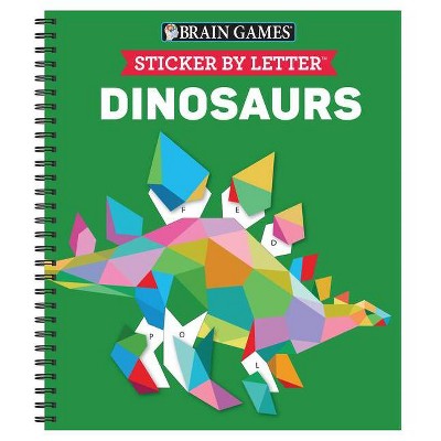 Brain Games - Sticker by Letter: Dinosaurs - Publications International Ltd &#38; Brain Games &#38; New Seasons (Sticker Puzzles - Kids Activity Book)_0