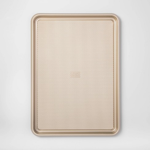 21"x15" Mega Cookie Sheet Gold Warp Resistant Textured Steel - Made By Design™ - image 1 of 2
