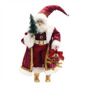 Holiday Santa with Pine Tree Character 25"H - 1 of 2