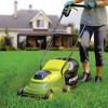 Sun Joe Cordless, Brushless Lawn Mower Kit, MJ24C-14-XR, Green - Push Propelled Grass Trimmer Tool with 3 Settings, Rear Clippings Bag, and Charger - 2 of 4