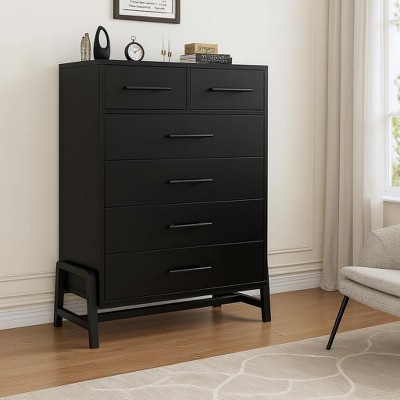 6 Dresser for Bedroom,Wide Drawer with Storage Freestanding, Wooden Closet Storage Chest for Living Room, Bedroom, Entryway