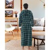 ADR Men's Robe, Warm Plush Hooded Bathrobe Man, Full Length Fleece Robe Man with Hood - 3 of 4