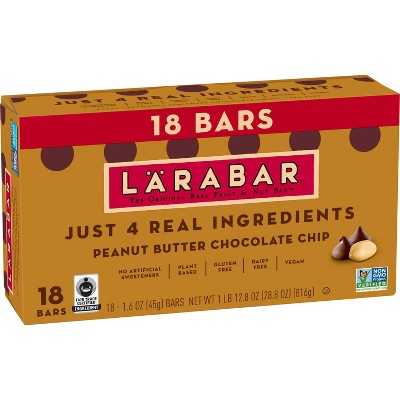 Larabar Peanut Butter Chocolate Chip – 28.8oz/18ct