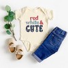 The Juniper Shop Red White And Cute Stars Baby Bodysuit - 2 of 2