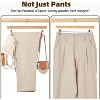 HOUSE DAY Premium Solid Lotus Wood Hangers for Pants & Skirts with Adjustable Clips - 3 of 4