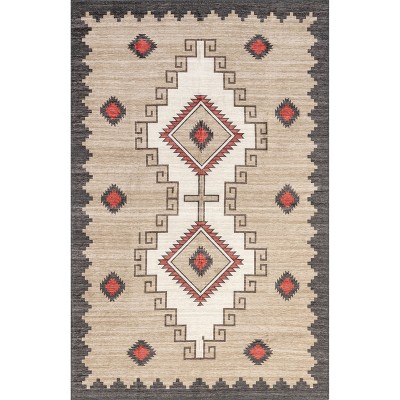 Nuloom Imelda Aztec Pet Friendly Machine Washable Area Rug