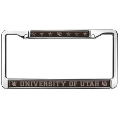 GRAPHICS & MORE U of Utah Naval Colors Primary Logo Full Size Standard License Plate Metal Frame