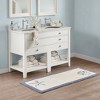 Bayside Print Cotton Tufted Indoor Bath Rug, Contemporary Style Heavyweight Fabric Bath Rug for Year Round Use - 2 of 4