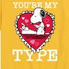 Boys' - Peanuts - You're My Type Short Sleeve Graphic T-Shirt - 2 of 4
