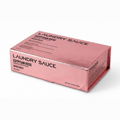 Laundry Sauce Egyptian Rose Laundry Dryer Sheets - 69ct: Paraben-Free, Dye-Free, Bleach-Free, Phthalate-Free