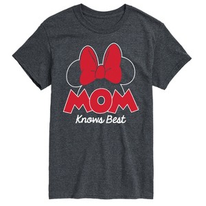 Men's - Disney - Mom Knows Best Minnie Short Sleeve Graphic T-Shirt - 1 of 4