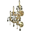 Elegant Lighting Maria Theresa 5 light Gold Wall Sconce Golden Teak (Smoky) Royal Cut Crystal - 2 of 3