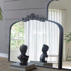 VYNXARIA 40" x 31" Classic Design Large Arch Mirror and Baroque Inspired Frame for Living Room Bathrrom Enterway Console - 1 of 4