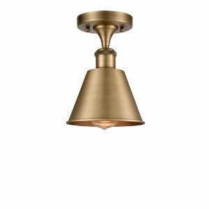Smithfield - 1 Light Semi-Flush Mount In Industrial Style-9.5 Inches Tall and 7 Inches Wide - 1 of 1