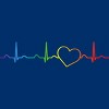 Adult Design By Humans Rainbow Pride Heartbeat By Luckyst T-Shirt - 2 of 2