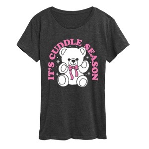 Women's - Instant Message - Its Cuddle Season Short Sleeve Graphic T-Shirt - 1 of 4