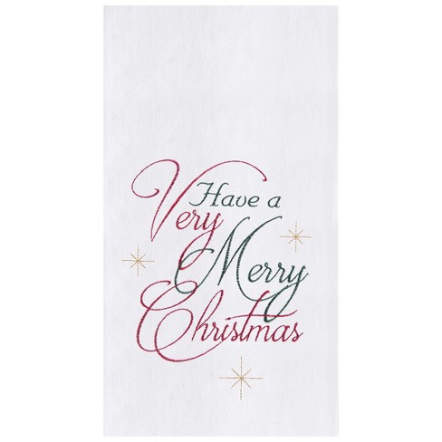 C F Home A Very Merry Christmas Flour Sack Kitchen Towel Target