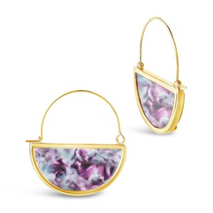 SHINE by Sterling Forever Resin Half Moon Dangle Earrings - 1 of 3