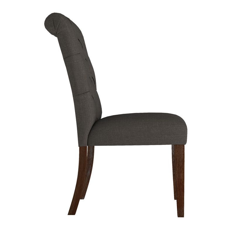 Set of 2 Gramercy Tufted Rolled Back Parsons Chairs - Inspire Q, 5 of 9