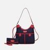 MKF Collection Harper Nylon Shoulder Hobo Bag with Matching Wallet by Mia K - 2 of 4