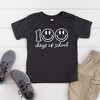 The Juniper Shop 100 Days Of School Smiley Face Toddler Short Sleeve Tee - 2 of 2