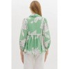 Women's Sweet & Scalloped Floral Blouse - entro S - 2 of 4