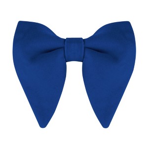 Allegra K Men's Pre-tied Solid Color Formal Party Prom Velvet Bow Ties One Size - 1 of 4