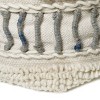 Cube Proto Boho Handcrafted Fabric Pouf Ivory/Blue - Christopher Knight Home: Square Cotton & Wool Blend, No Assembly Required - 4 of 4