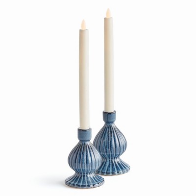Plum & Post Mela Taper Candle Holders Set of 2