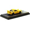 Mazda RX-7 (FD3S) RHD Yellow "RedSuns" with Keisuke Takahashi Figure "Initial D" Manga 1/64 Diecast Model Car by Hobby Japan - 3 of 3