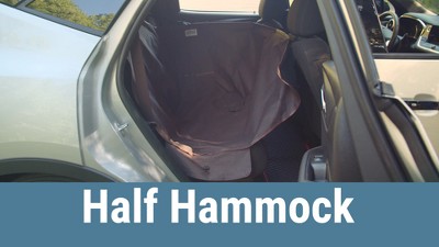 Heather Gray Half Hammock Dog Car Seat Cover