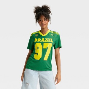 Women's Brazil Short Sleeve Graphic Jersey - Green - 1 of 3