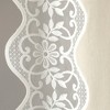 Lush Décor Scalloped Edge Lace Border Window Panel Neutral/Off White Single 52x84 - 4 of 4