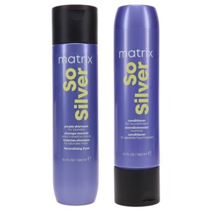 Matrix Total Results So Silver Shampoo 10.1 oz & So Silver Conditioner 10.1 oz Combo Pack - 1 of 4