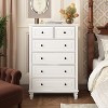 FUFU&GAGA White Vertical Dresser Modern 6-Drawer Chest with Metal Handles - 2 of 4