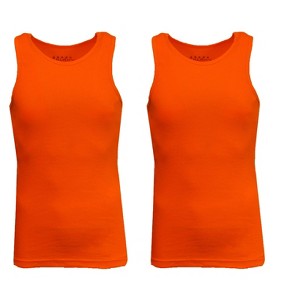 Galaxy By Harvic Men's Heavyweight Ribbed Tank Top-2 Pack - 1 of 4