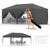Pop-Up Canopy, Foldable Outdoor Sunshade Shelter, One-Push Setup Tent for Events, Parties, Camping and Commercia - 2 of 4