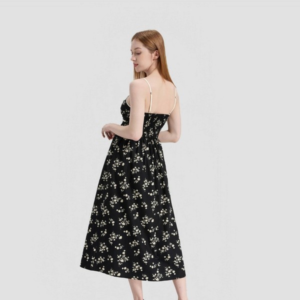 Vestido midi corte A con giro al frente de mujer - A New Day™ 2