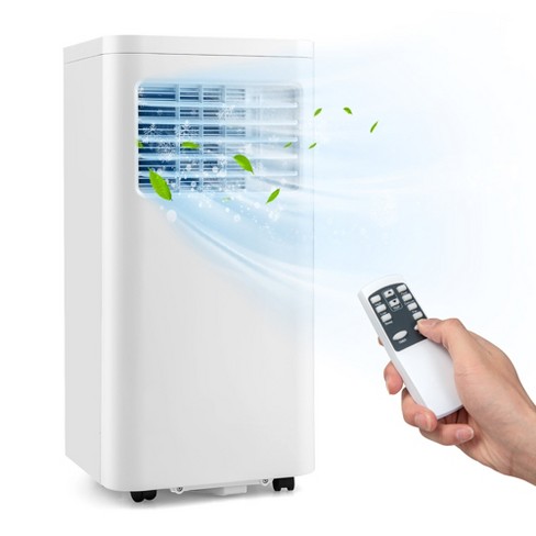 8000 BTU Portable Air Conditioner with Remote, 24H Timer, Dehumidifier, Window Mount Kit Included