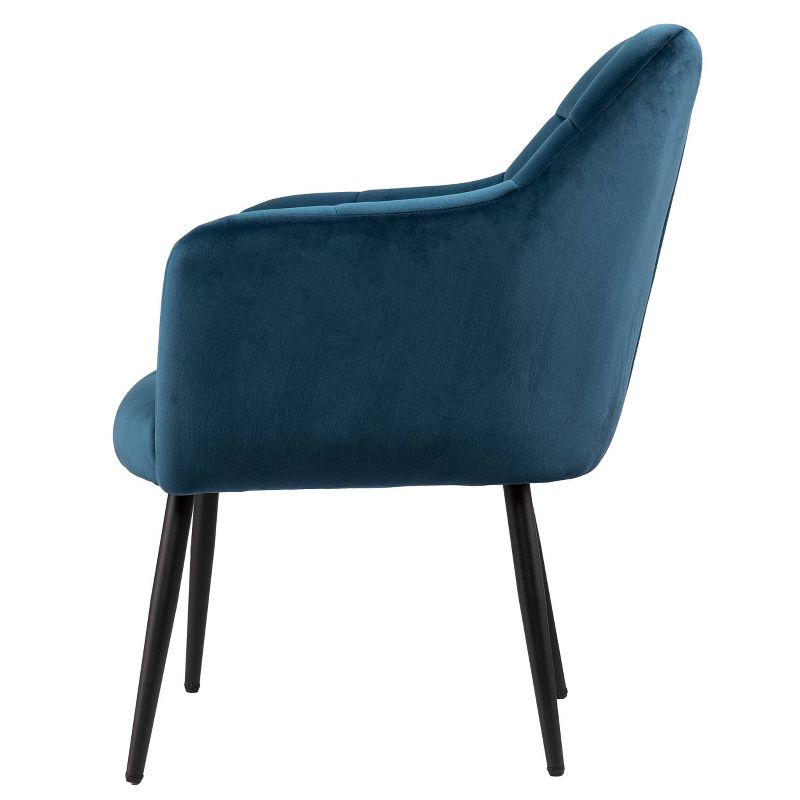 Bartwin Upholstered Accent Chair Blue/Black - Aiden Lane, 6 of 9