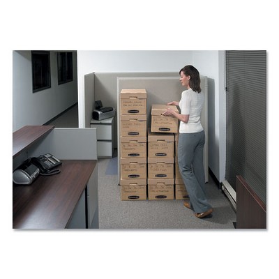 Brown Corrugated Fiberboard Stackable Storage Box with Lift-Off Lid