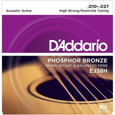 D'Addario EJ38H High Strung/Nashville Tuning 10-27 Acoustic Guitar Strings
