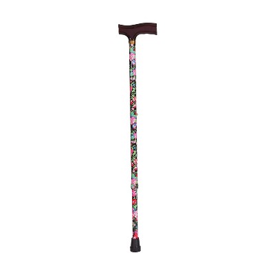 DMI Wood Derby-Top Lightweight Adjustable Canes - Floral