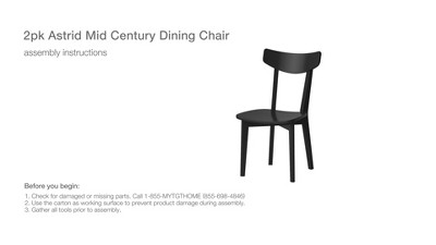 Astrid Mid-Century Dining Chairs - Threshold™ : Target