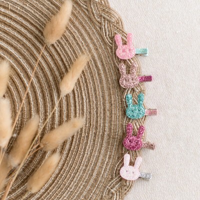Summer Crystal - Glitter Mini Hair Clips ' Assorted Colors Random Selection - 16 Pack - image 4