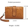 BEAFUP Women's Wallets - RFID Blocking PU Leather Wallet - Stylish Compact Bifold Design with Detachable Wrist Strap for Everyday Carry - 3 of 4