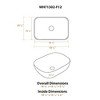 ALFI  Isabella Plus Collection Rectangular Above Mount Basin with Center Drain - 4 of 4