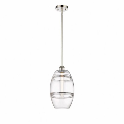 Vaz - 1 Light Stem Hung Mini Pendant In Industrial Style-9.88 Inches Tall and 8 Inches Wide