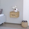NicBex 13.8 inch Wide Floating Nightstand with 1 Drawer,Wall-Mounted Side Table with Sleek Handle,Bedside Table for Bedroom,Living Room - 2 of 4